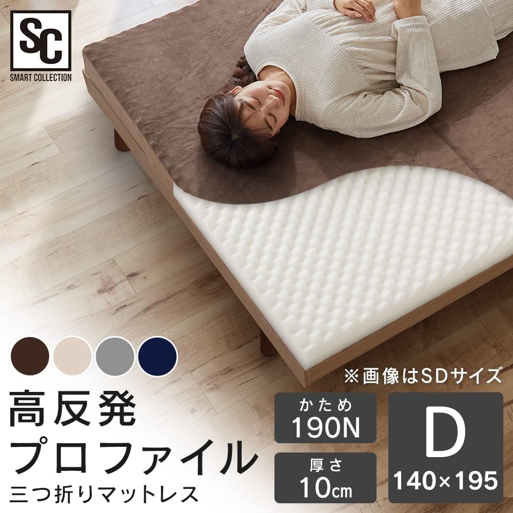 Iris Plaza Point Support High Resilience Mattress 10cm Thickness Comfortable without getting stuffy Concave and convex profile processing Smooth and selectable cover Firm 190N High density 25D Antibacterial and odor resistant Dust mite resistant Delivere