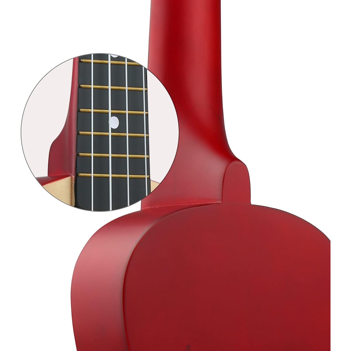 LXS Soprano Ukulele Kids Beginner Ukulele - 21 Inch Small Guitar Ukulele with Gig Bag, 1 Standby String, 2 Picks (Wood Color)
