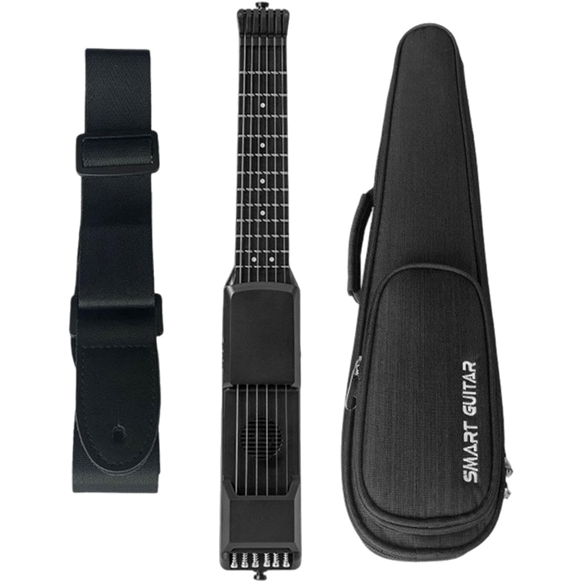 Hellery Portable Guitar Chord Teacher Lightweight Device for Beginners, 7 Frets, Bag Included