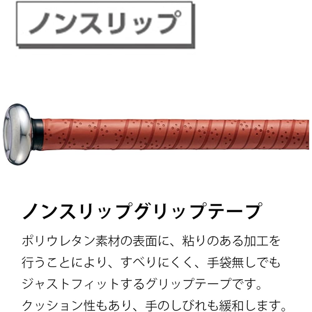 ZETT Junior High School Baseball Bat Gouda NS Metal (Super Duralumin) Black (1900)