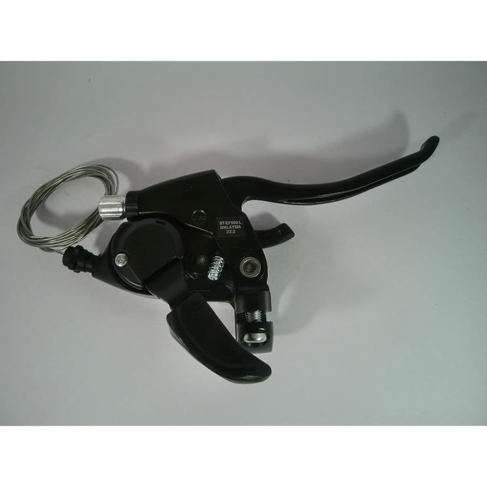 Shimano ST-EF500L4/7R4 Brake/Shift Lever 3x7speed 4 Finger 960 (V, Disc, Caliper, Cantilever Brake Shared) Black Left and Right Set