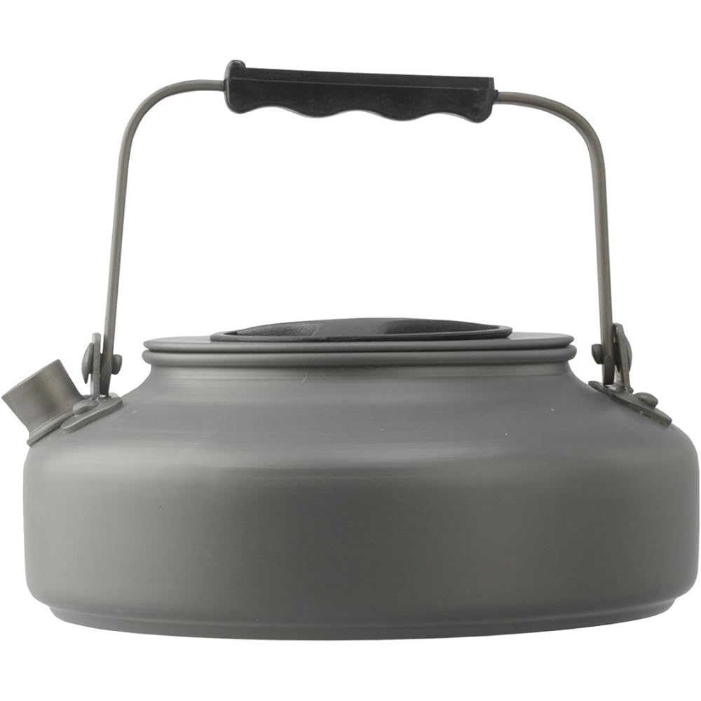 Logos The Kettle 750ml Flat Aluminum Scratch-resistant Hard Anodized 81210301 Black