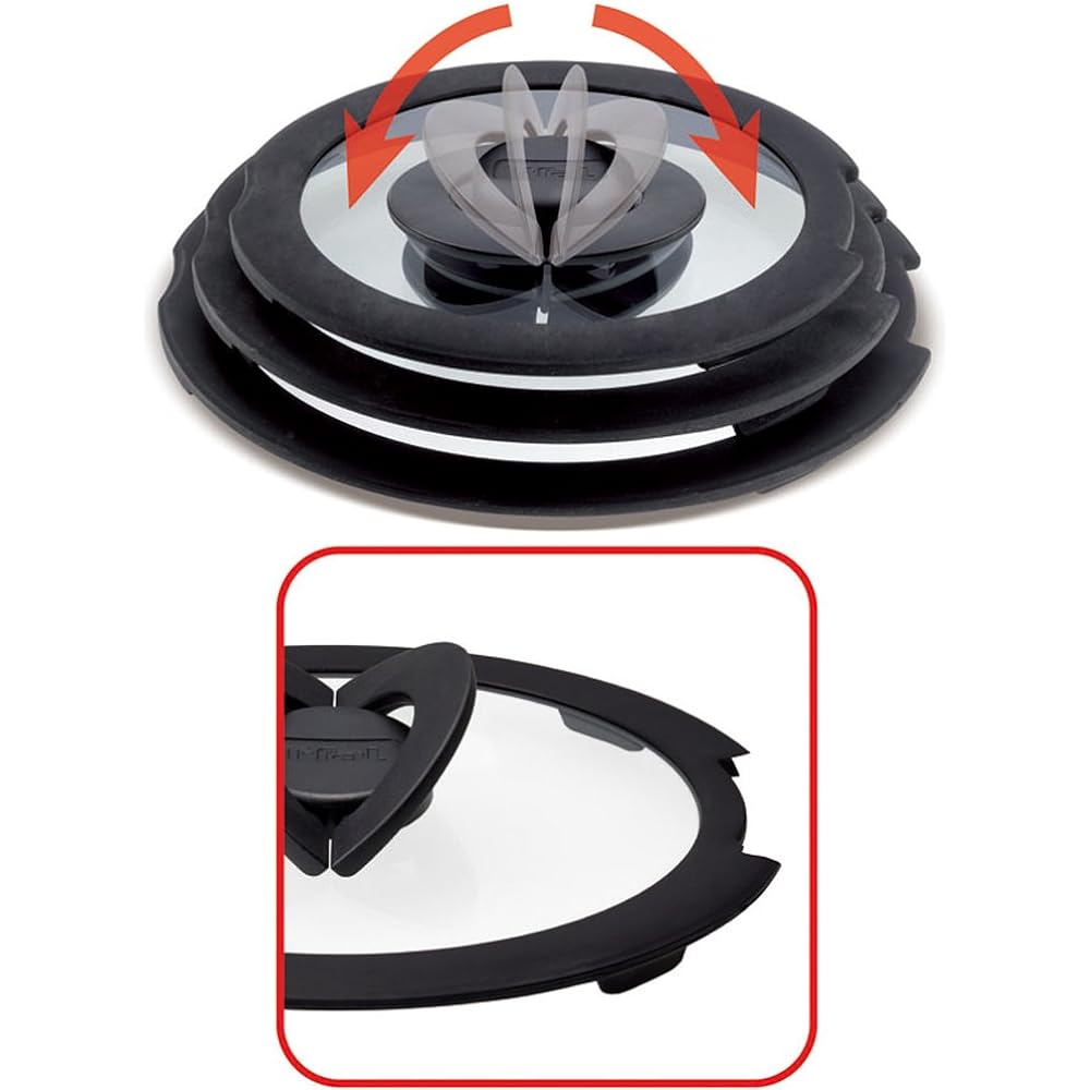 Tefal Pot and Frying Pan 6 Piece Set with Removable Handle and Lid Ingenio Neo Scarlet Set 6 IH Compatible L32590