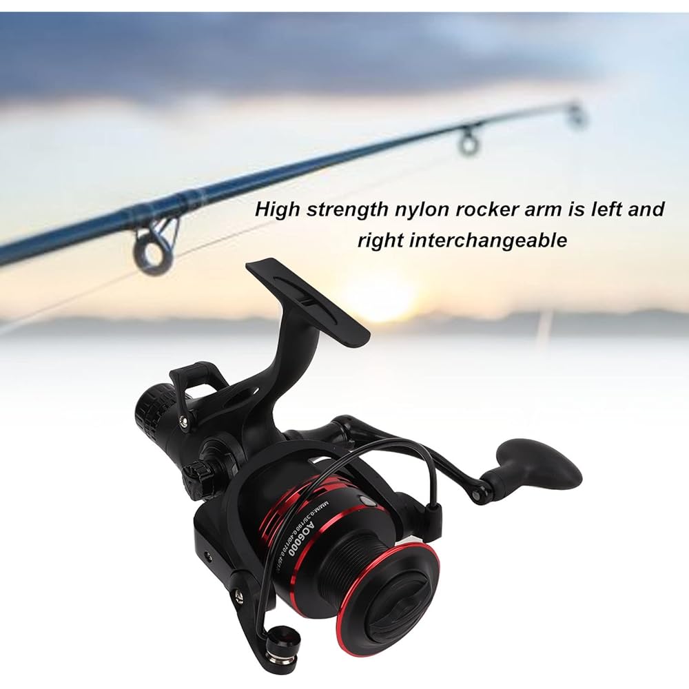 4.7:1 Spinning Reel, Front Rear Dual Drag Knob Fishing Drag Reel Corrosion Resistant Reinforced Brake System for Fishing