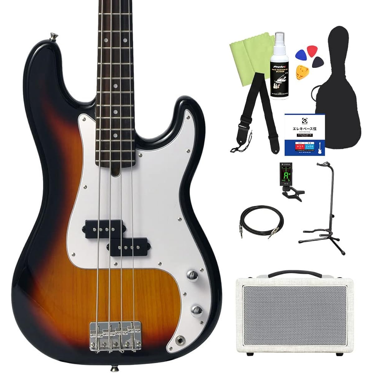 Bacchus BPB-1R 3TS Bass Beginner 12-piece Set [Shimamura Music's best-selling bass amp included] Precision bass type Bacchus