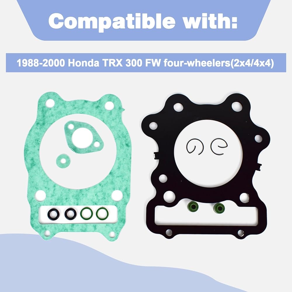 Cylinder Piston Kit Top End Repair Kit Compatible with Honda TRX300 TRX 300 Fourtrax FW 4x4 2x4 4 Wheel 1988-2000 Rebuild Kit