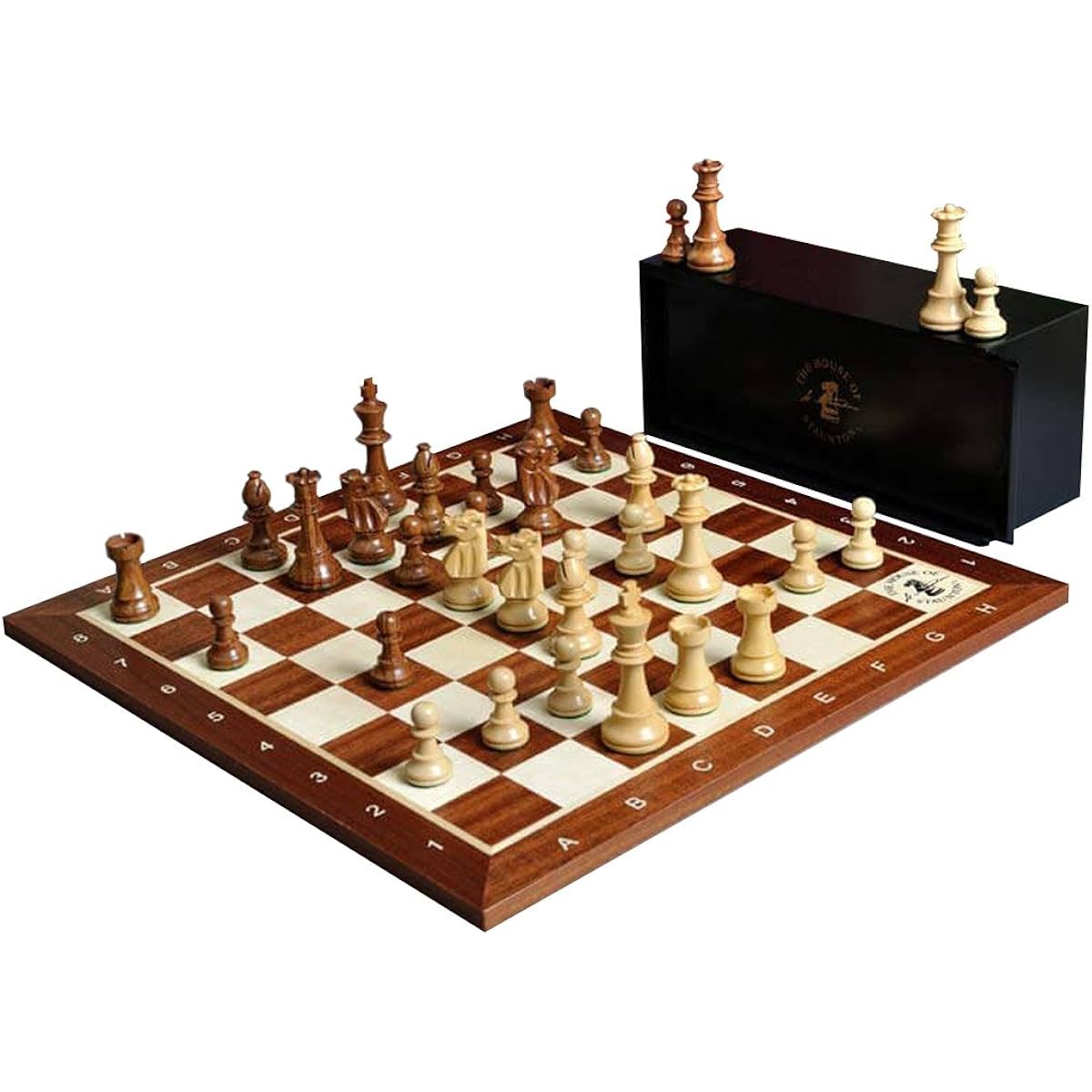 The Club Series Chess Set, Box, & Board Combination - by The House of Staunton
