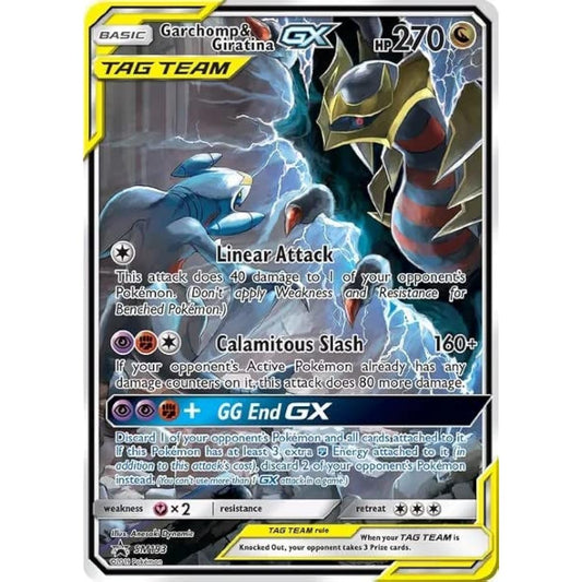 Pokemon - Galchomp & Ziratina GX - SM193 - Tag Team Black Star Promo Card