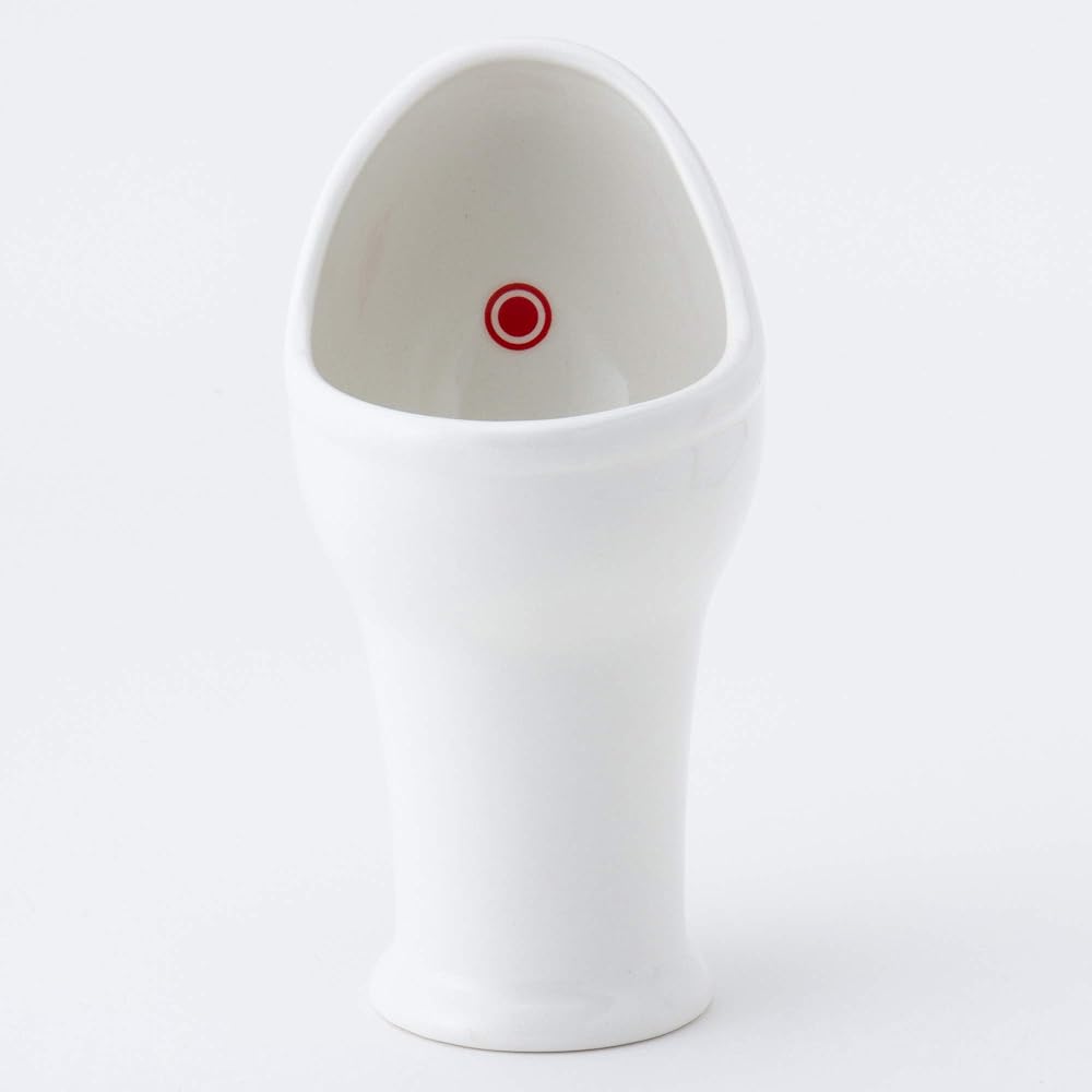 SANART Interesting Tableware ``Toilet Shape'' Tumbler with Shooting Spot White 280ml SAN2633