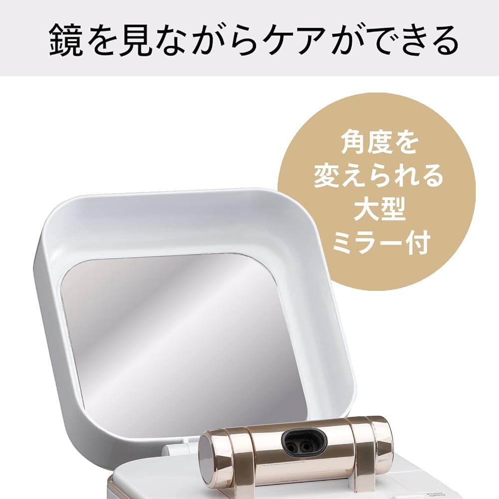 Twin Bird Tsubame Sanjo Face Steamer, Facial Beauty Device, Ionized Steam, Compact, with Mirror, Tap Water OK, Pore Care, Nozzle Adjustable, Penetrates to the Stratum [Manufacturer's Warranty 1 Year] Pearl White SH-2787PW