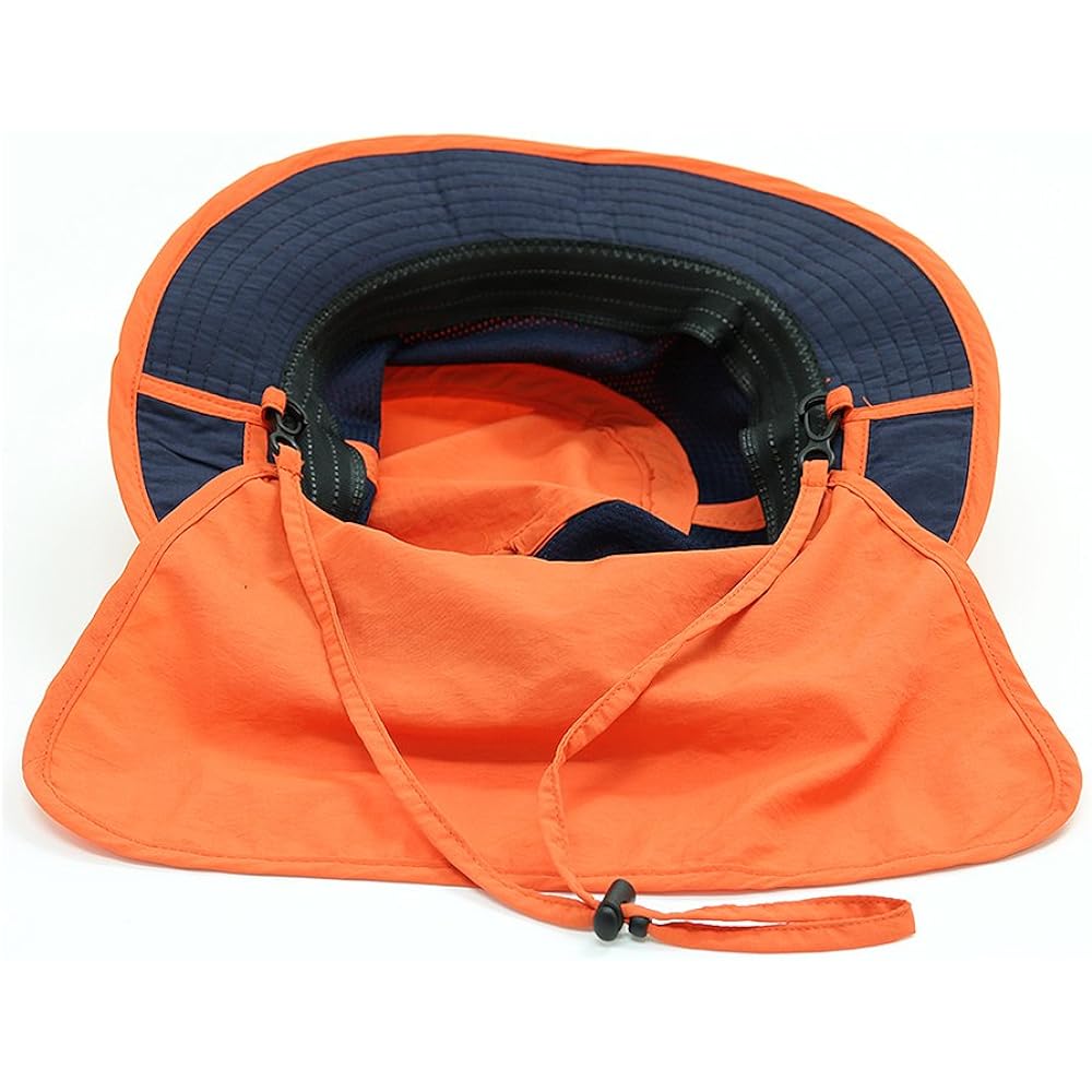 Moskihi Hat Orange LL Insect Repellent with Quick Dry Sunshade HB-001A