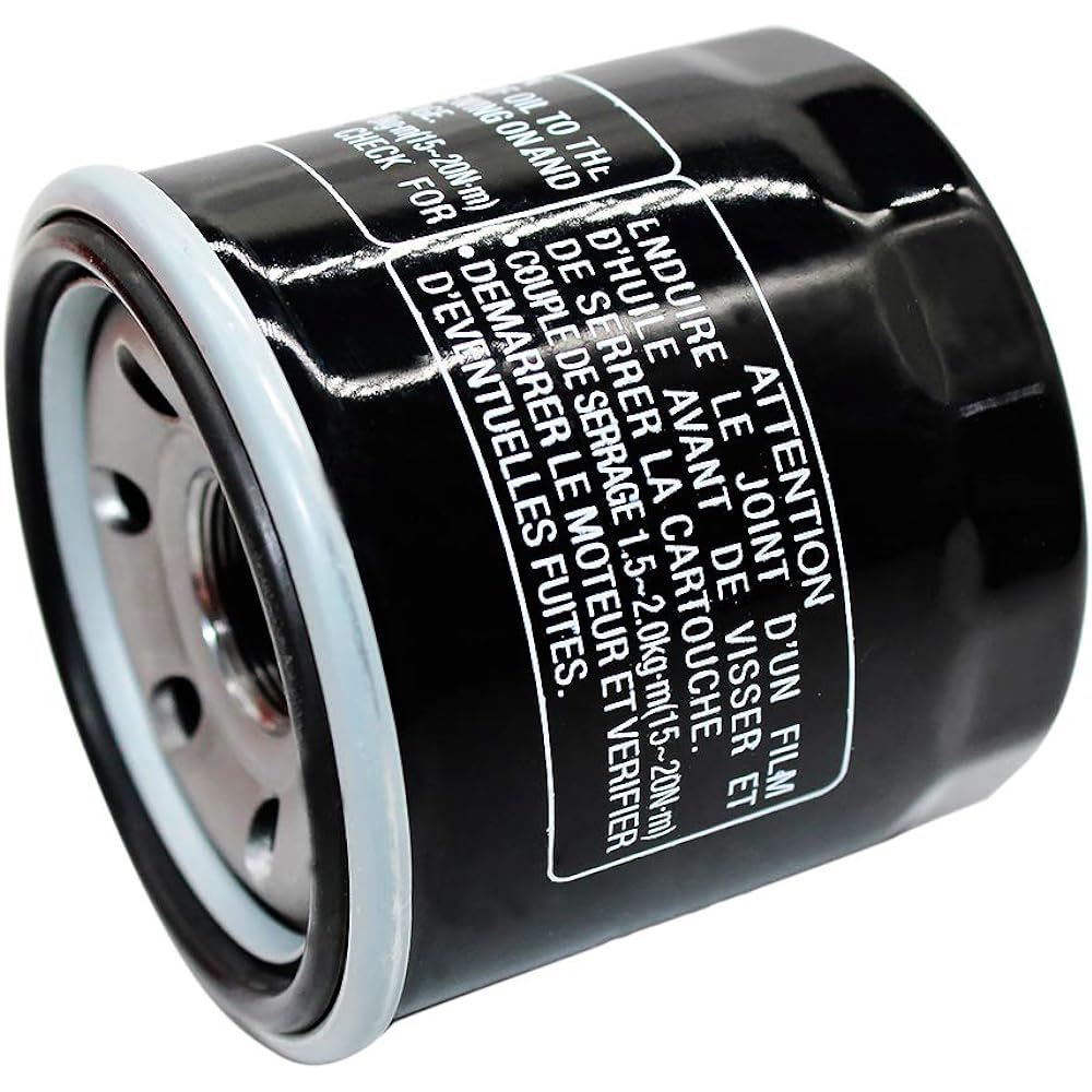 Yerbay Motorcycle Oil Filter 2 Pack for Suzuki LTF500 F Quadrunner 1998-2002 / LTF500F Vinson 4X4 500 2002-2007