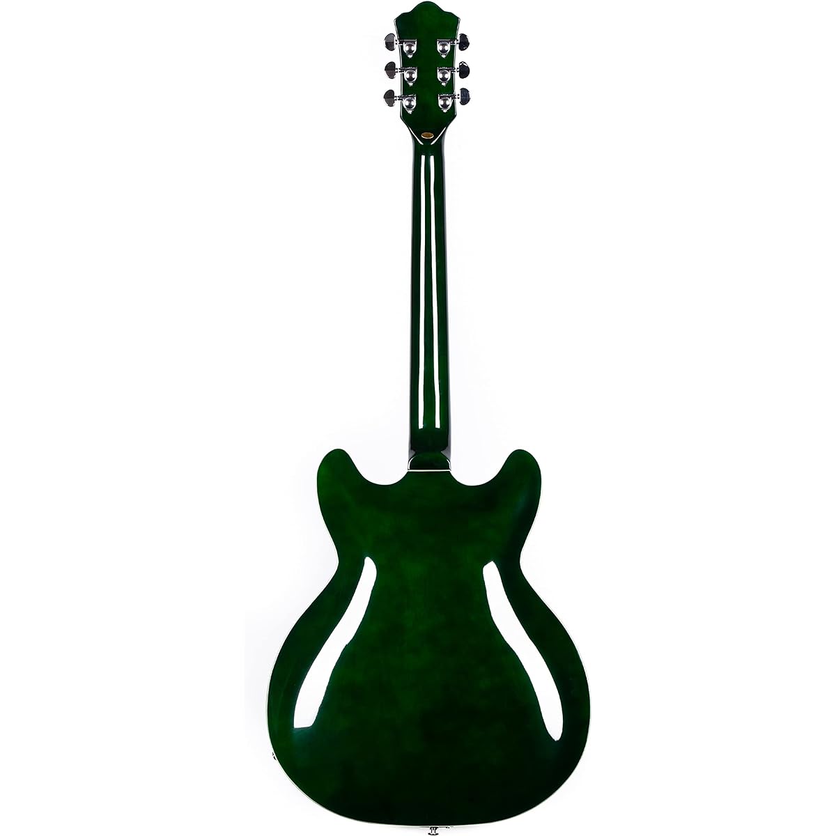 Grote Semi-Hollow Body Electric Guitar Thinline Arched Top Coil Splitting with Gig Bag GYS-35 (Green)