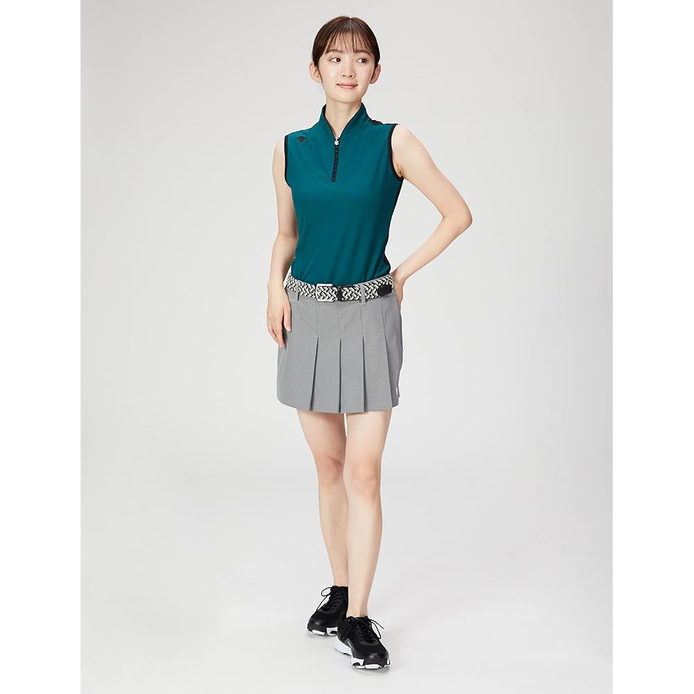 [DESCENTE] 2022 Autumn/Winter Model Golf Short Sleeve Shirt Slaveless Sweat Absorbent Quick Drying UV Care UPF50+ Women's