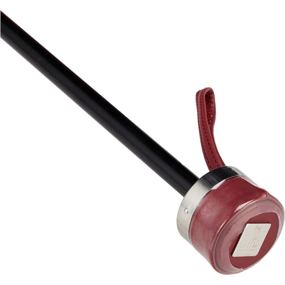 [Lanvin Collection] Folding Umbrella MOONBAT LANVIN COLLECTION Cation Jacquard Plaid Folding Umbrella Umbrella Women's Gift Present 21-083-10755-02-33-55 Red Rib Length: Approx. 55cm