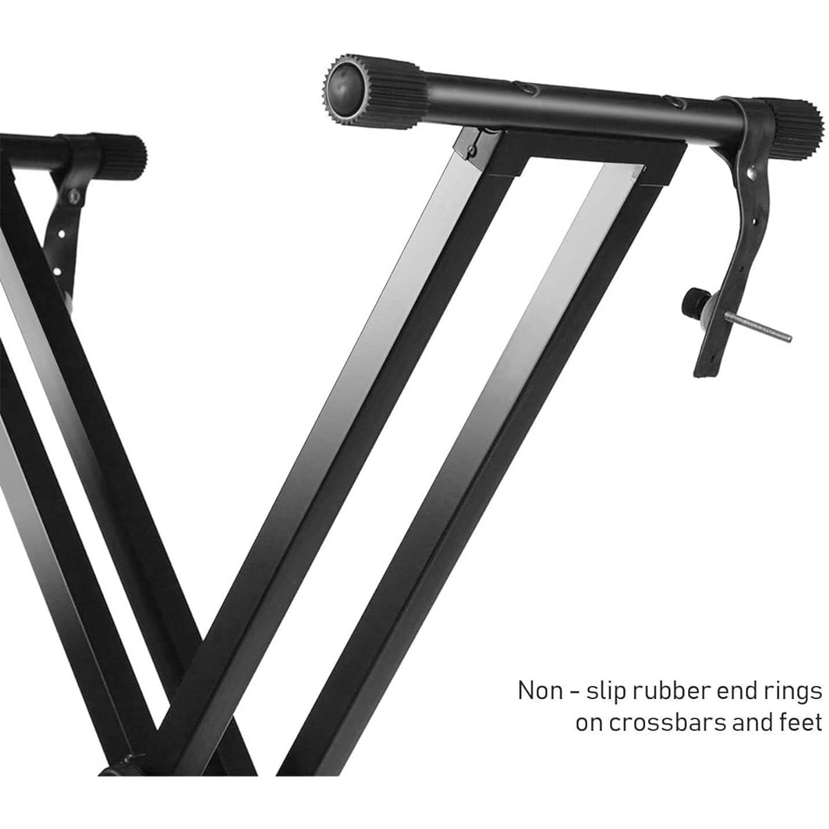Kadence Keyboard Stand Heavy Duty Piano Stand (NK13-3kg Dual Brace) Piano Keyboard Stand with Locking Straps Keyboard Double X Stand for Kids & Adults