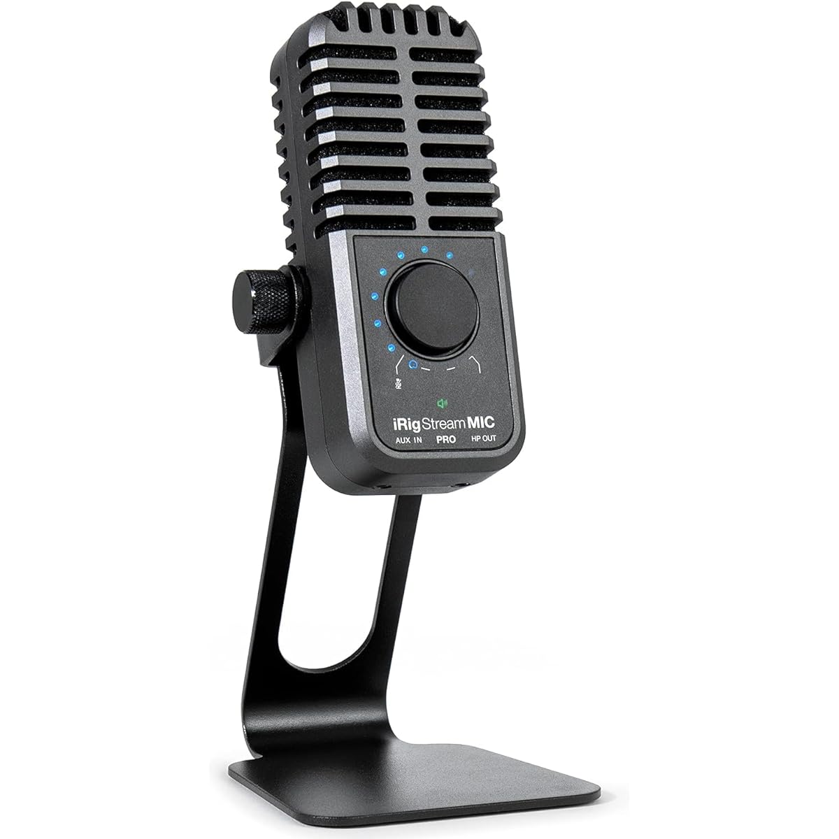 IK Multimedia iRig Stream Mic Pro | Integrated audio interface for iPhone, iPad, Android and USB-enabled computers, perfect for podcasting, vocals, recording and game streaming