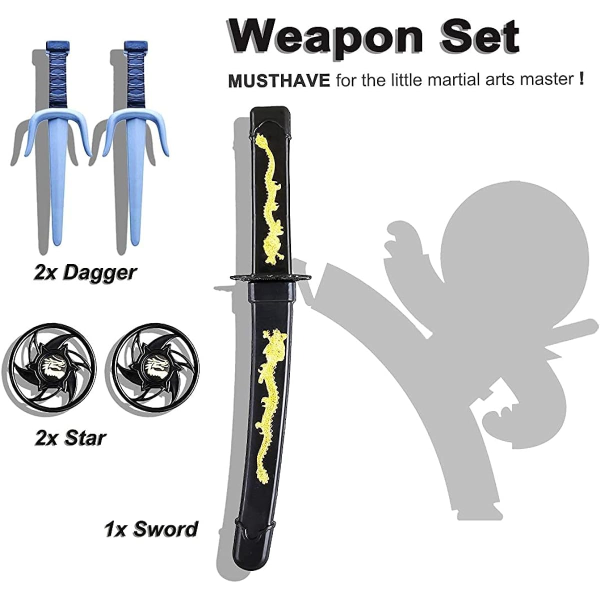 Ninja Costume for Boys 4T-14