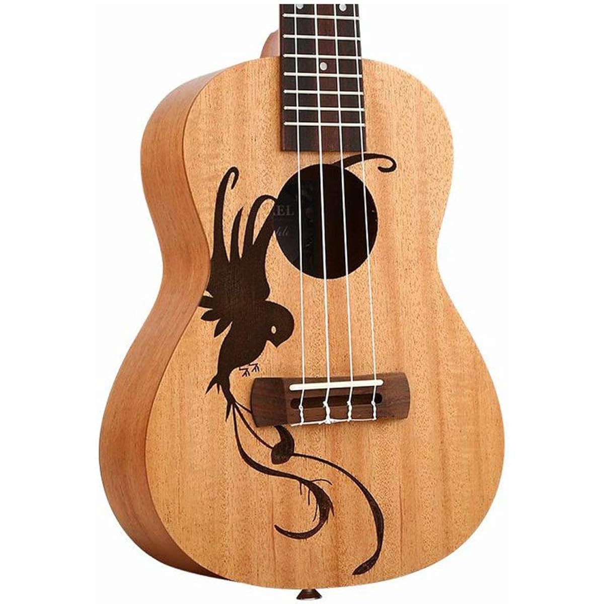 Ukulele Mini 21 Inch Soprano Ukulele Sapele Wood Nylon String Uke Hawaii Guitar with Gig Bag for Kids Students Beginners Musical Instrument Gift Ukulele Sopra (Color: Wood, Size: 21 inches)