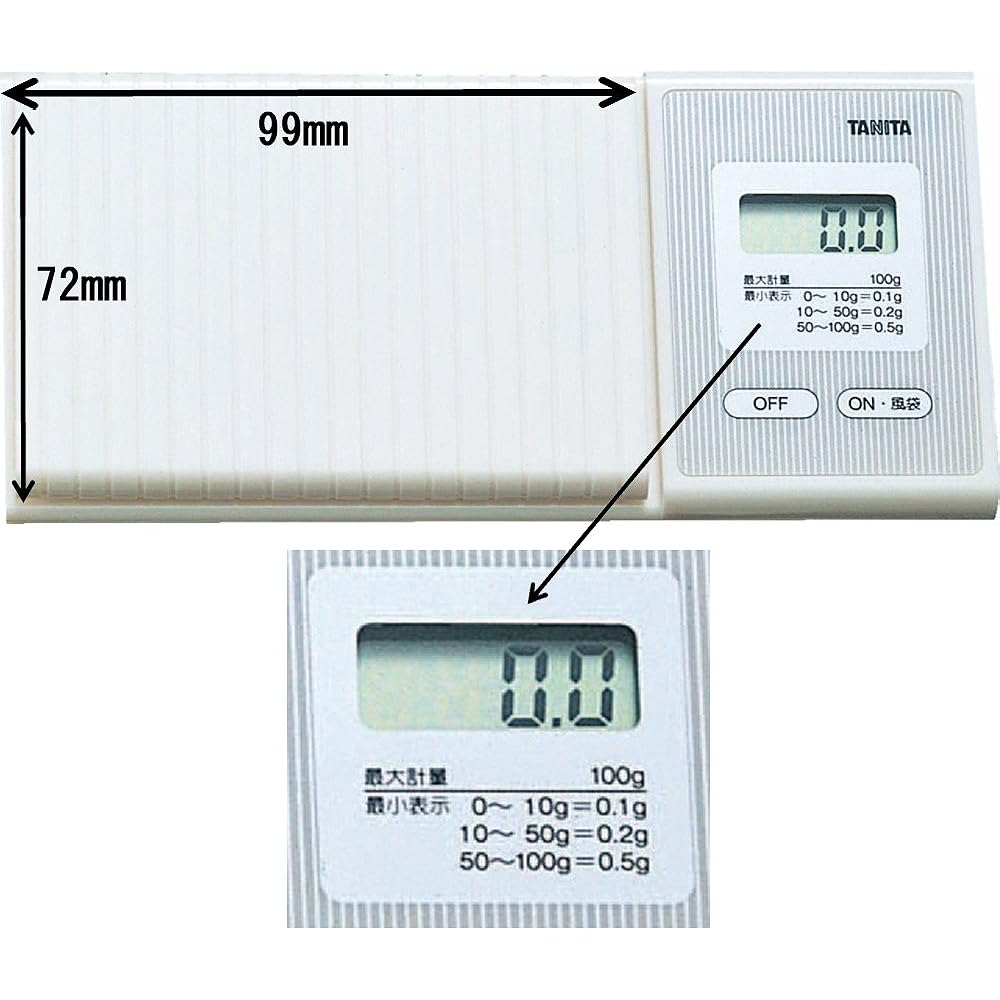 Tanita scale portable scale made in Japan 100g 0.1g unit pocketable scale 1476 WH