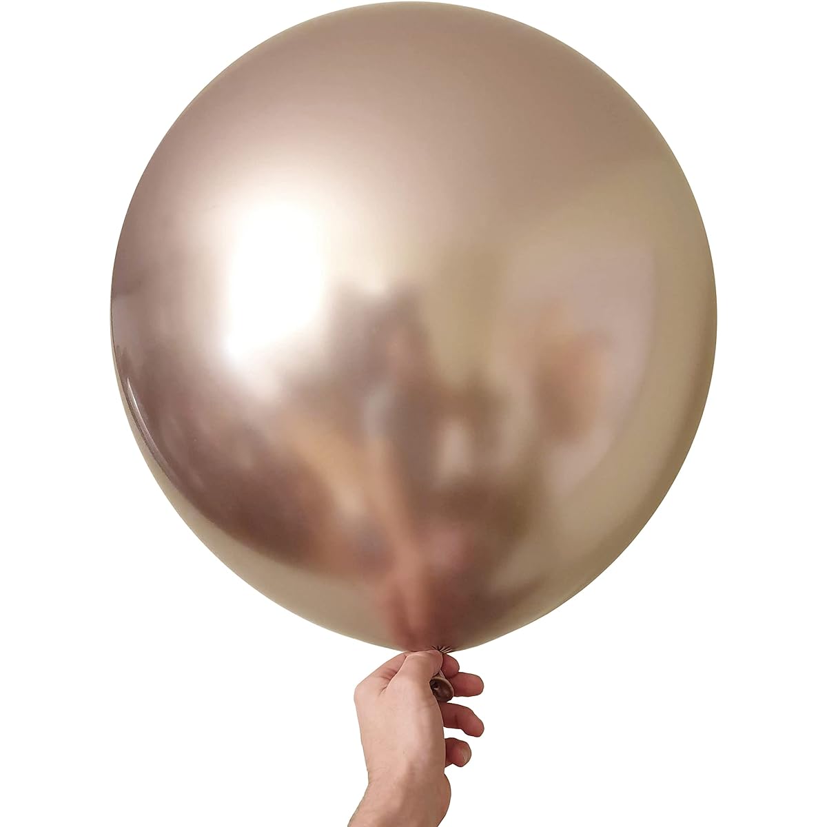 GLOBOX Champagne Balloons 18 Inch Metallic Balloons Champagne Balloon Garland for Balloon Arch 15 Gold Pearl Balloons Made of Latex