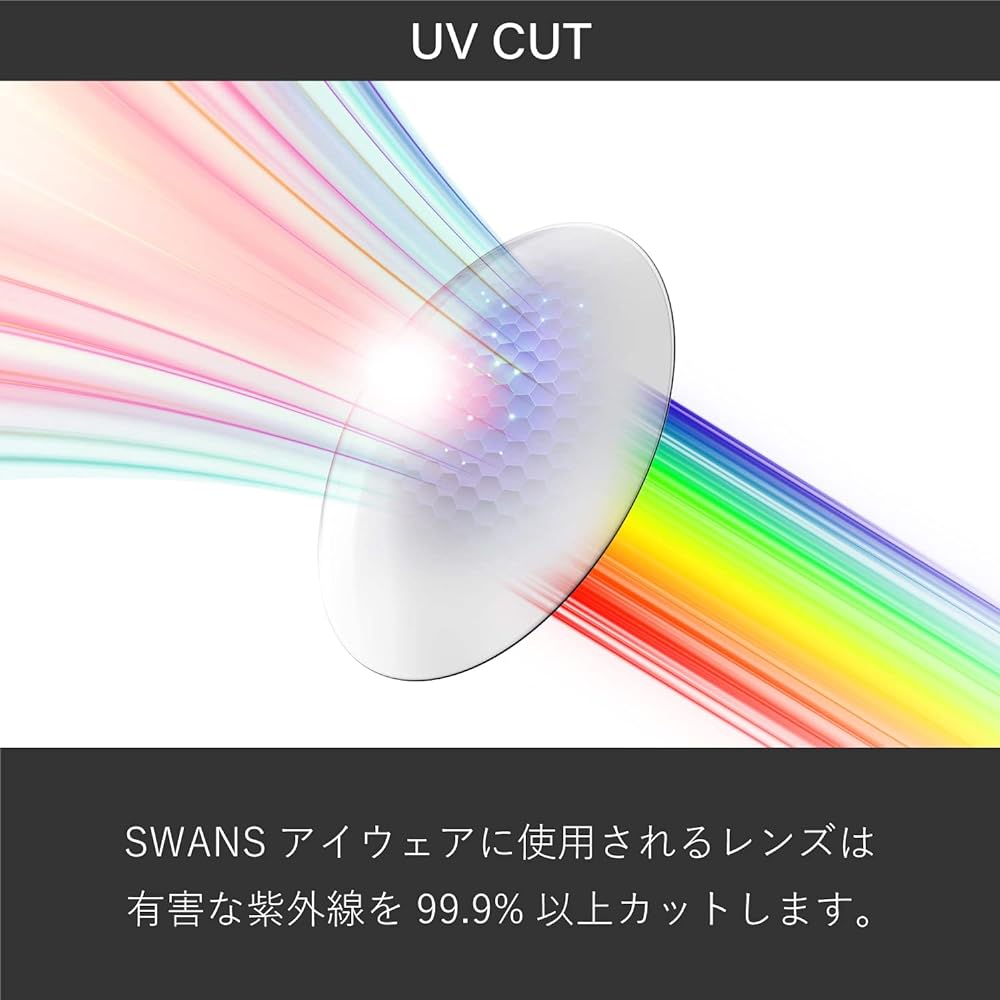 SWANS Made in Japan Assist Glass YK-9N LSMK/LSMK Light Smoke Anti-fog Pollen PM2.5 Dust Splash Prevention