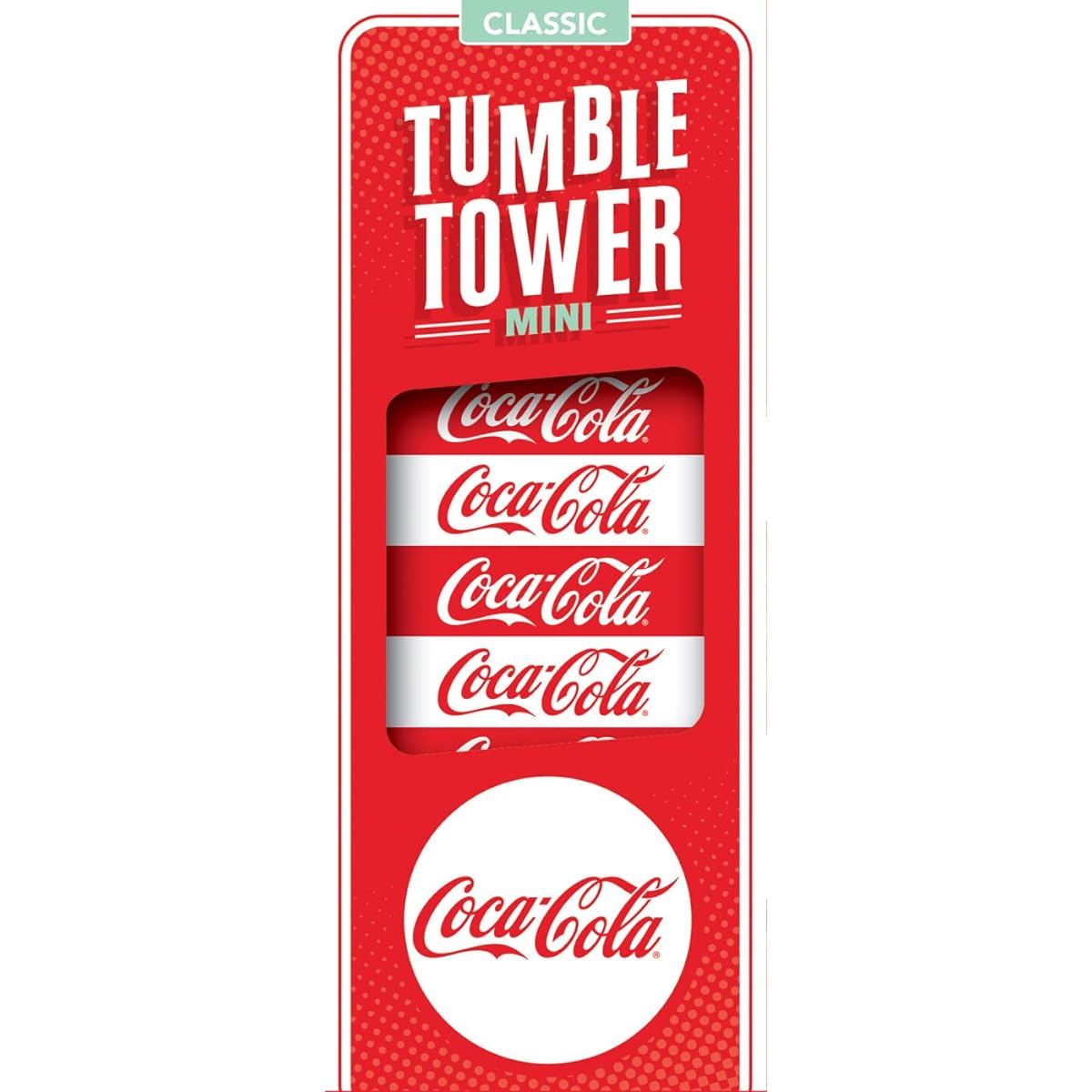 MasterPieces Tumble Tower Game Coca-Cola Tumble Tower Mini