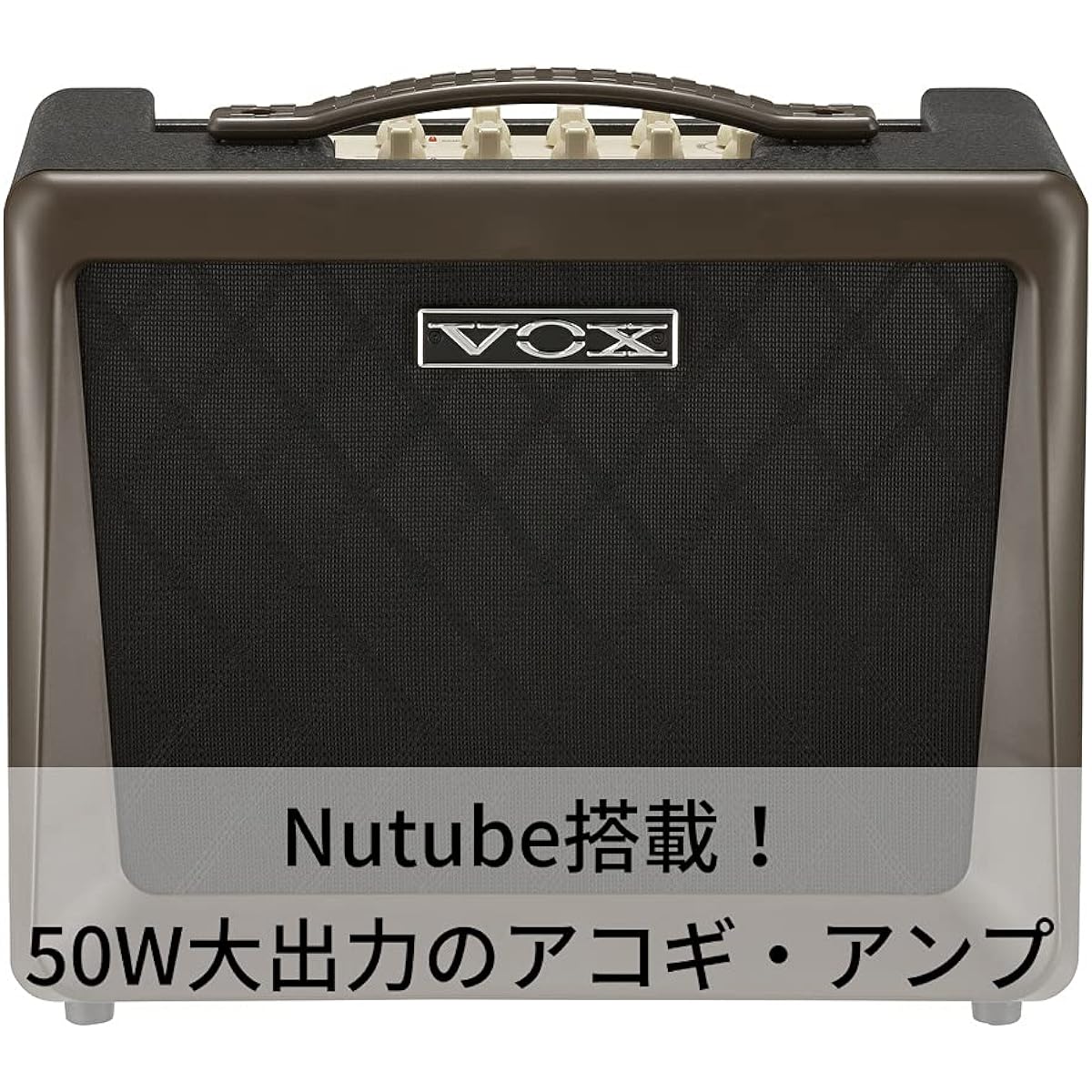 Acoustic guitar amplifier VX50 AG with VOX Nutube Compact, lightweight design, 50W high output, ideal for home practice, studio, stage, microphone input, playing and singing