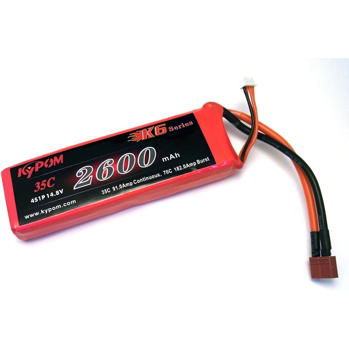 Kypom K6 14.8V 2600mAh 35C70C LiPo Battery