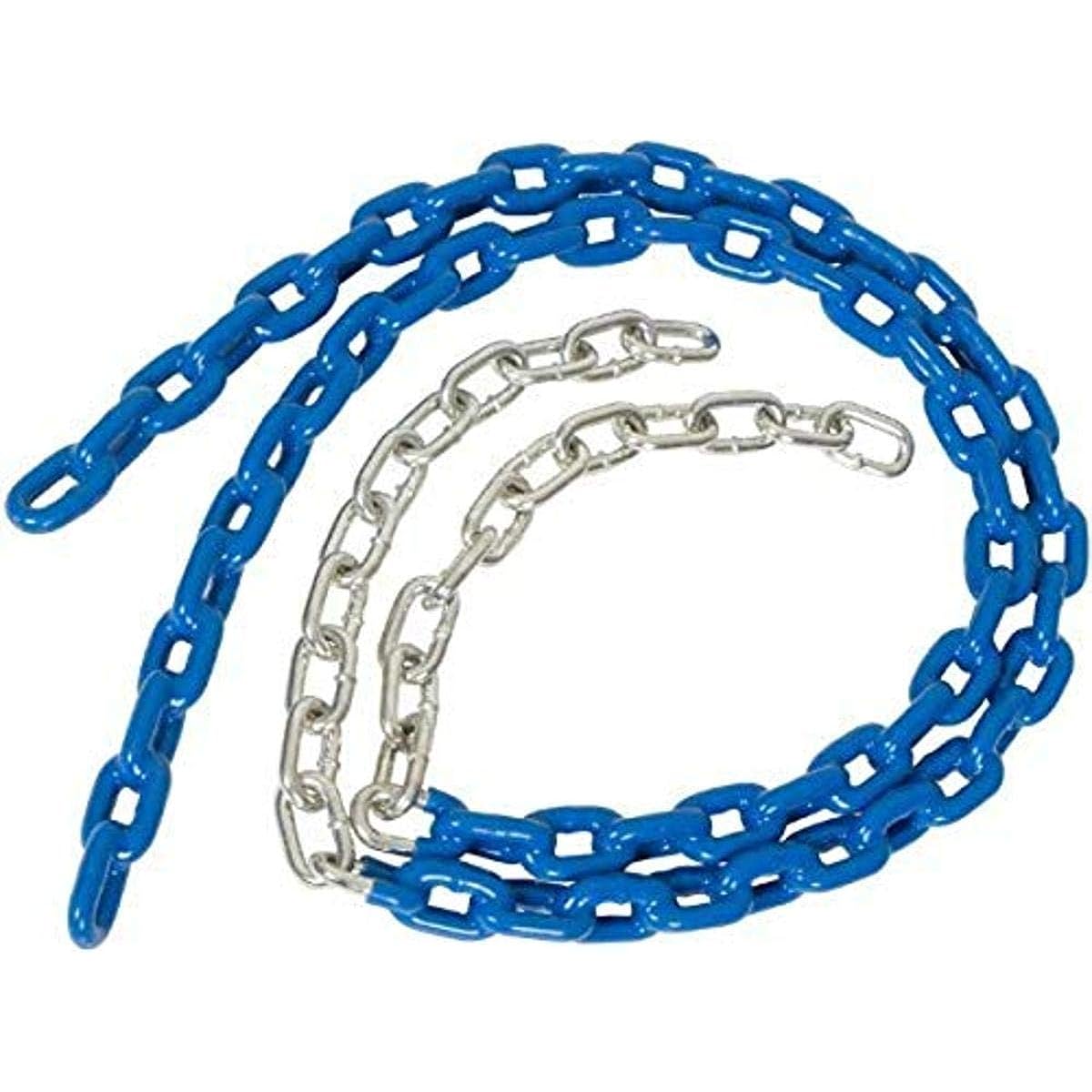 Swing Set Stuff Coated Trapeze Swing Chain with SSS Logo Sticker, Blue, 3 1/2'