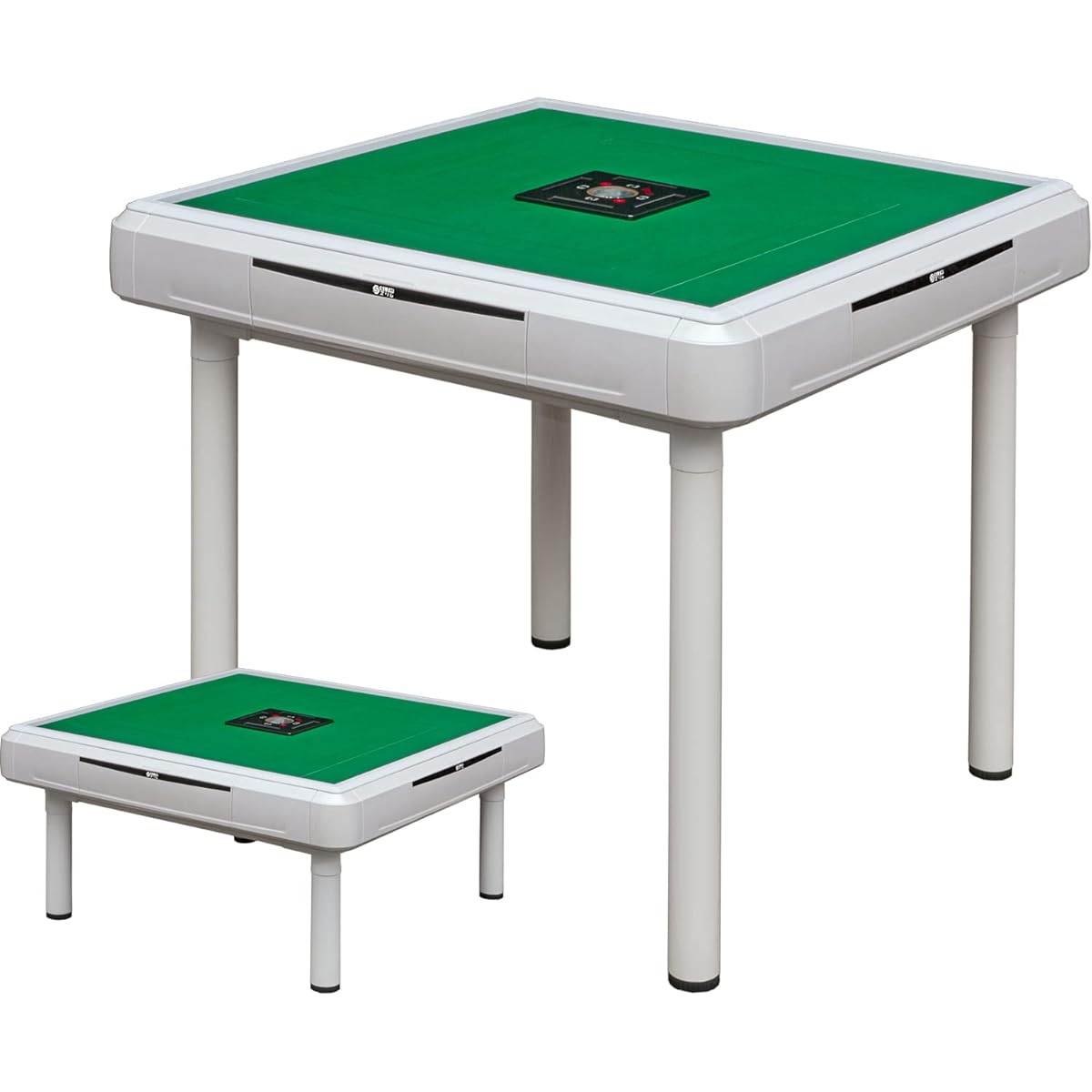 Fully automatic mahjong table for home use "Slim Plus 33S" White / Table legs & low table legs set / Tile size 33mm