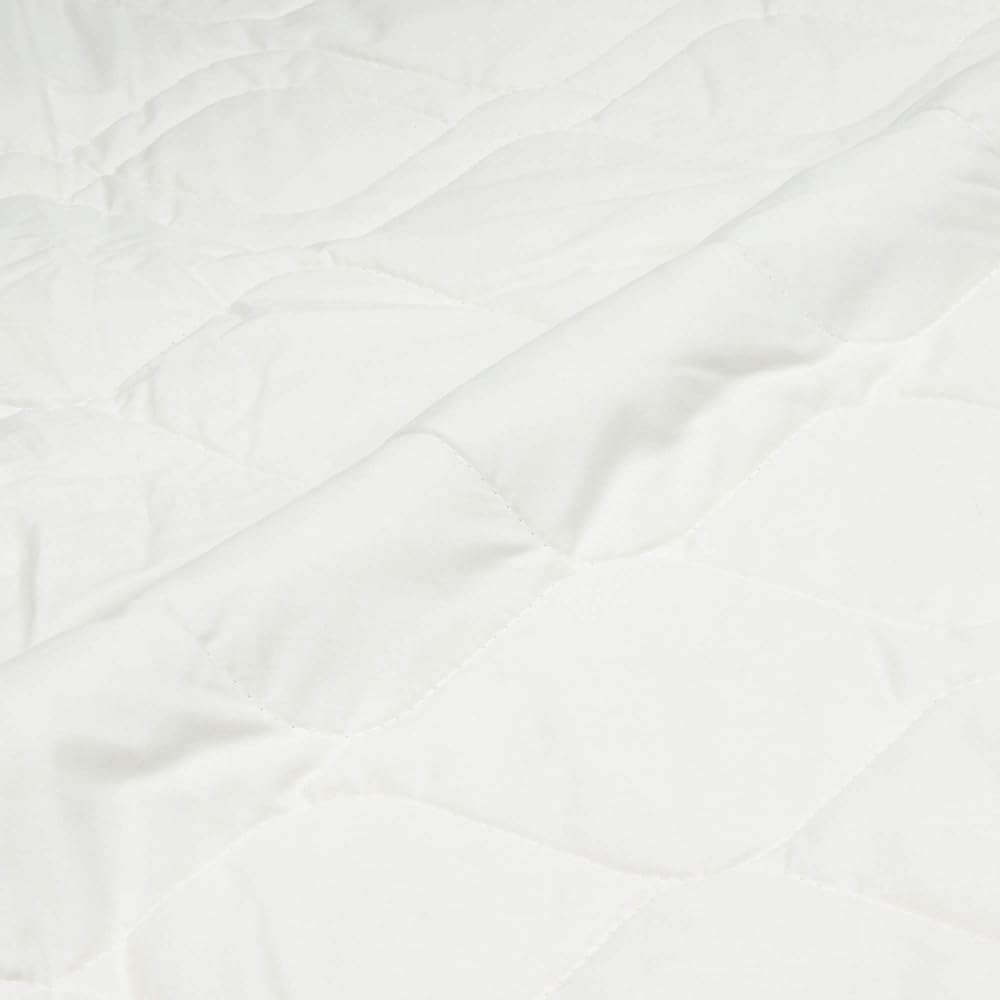 nishikawa [Nishikawa] Queen Bed Pad, Washable Bed Pad, Wool, Moisture Absorbent, Moisture Released, Warm in Winter, Smooth in Summer, Plain, White CM30017012W