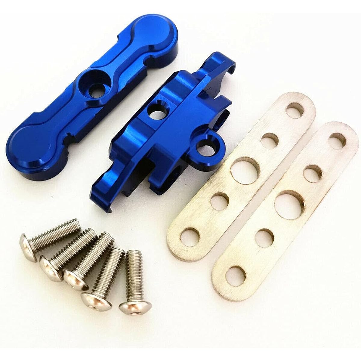 Raidenracing Front Bulkhead Tie Bar Suspension Arm Mount for 8926 Traxxas 1/10 MAXX - Blue
