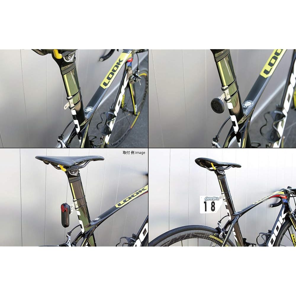 REC-MOUNTS Garmin Varia Rear View Radar Mounting Stay Set Type 3, Aero Shape (Wing Cross Section) [NBRD-T3] Compatible with Tail Light with Built-in Radar RTL515, RTL510, RTL500, TL300, Varia Rear View Radar RVR315