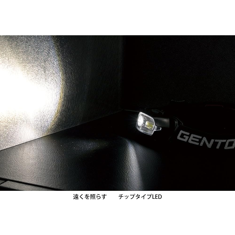 GENTOS LED headlight [Brightness 150 lumens/Practical lighting 3 hours/COB (light emitting surface) LED] Uses 2 AAA batteries NR-003S Compliant with ANSI standards