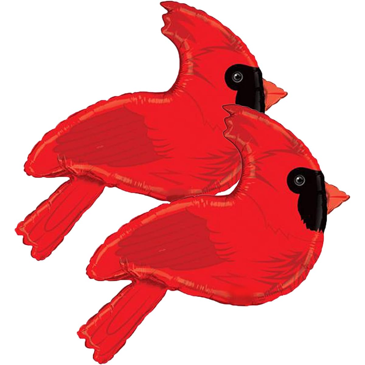 Cute Red Cardinal 34" Foil Party Balloons, Set of 2