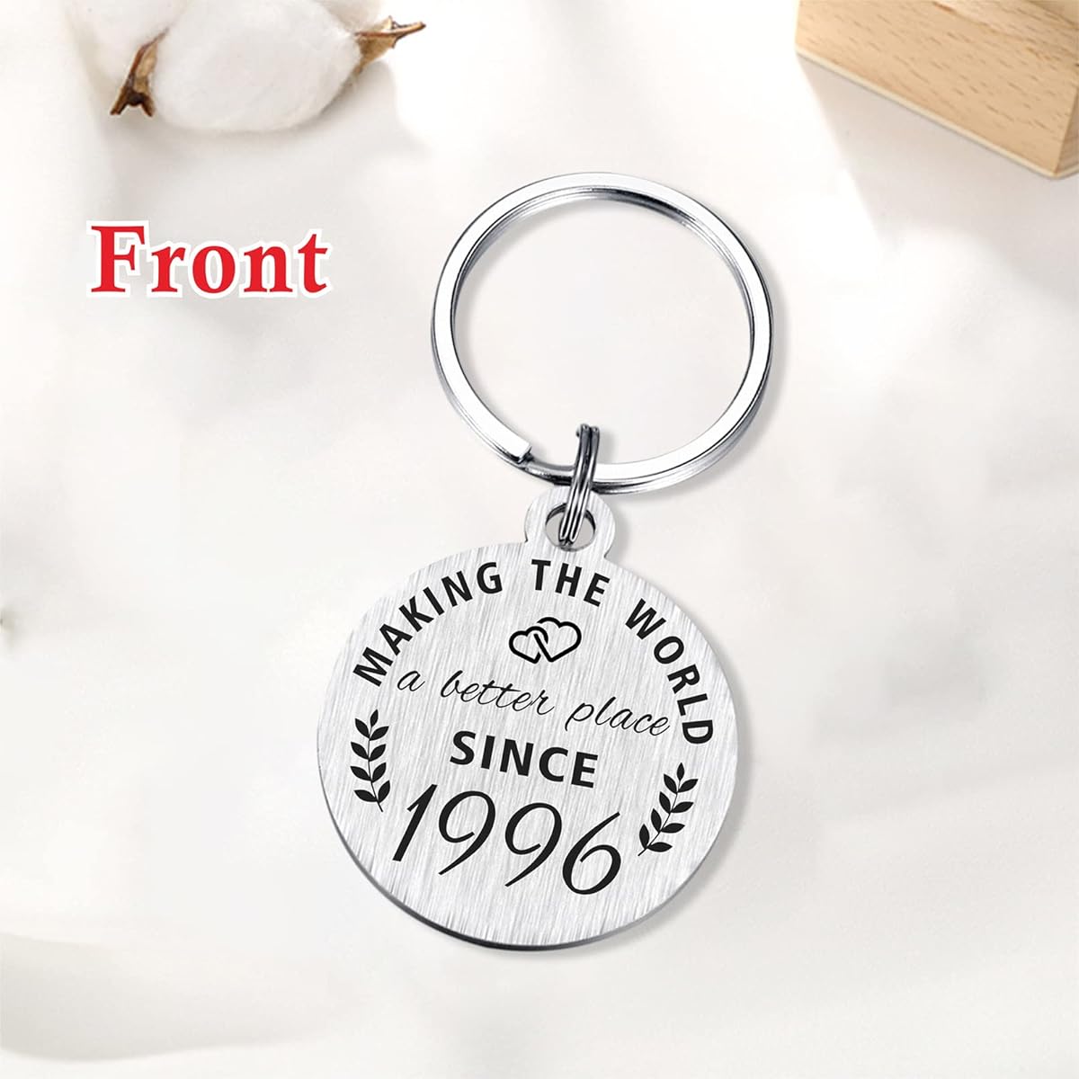 ABNTY 28th Birthday Gift Women Men 28th Birthday Keychain Born in 1995 Gift 1995 Birthday Decoration