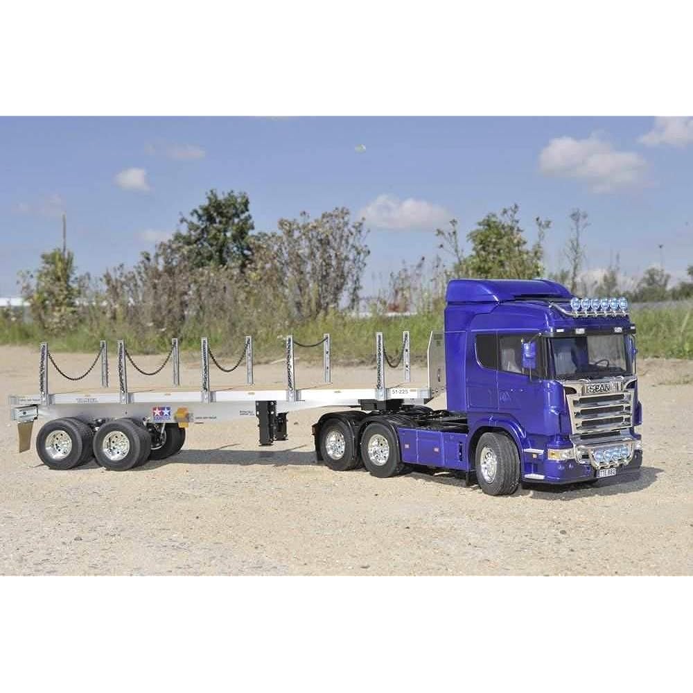 Tamiya 1/14 Electric RC Big Truck Series No.06 Flatbed Semi-Trailer Radio Controlled for Trailer Trucks 56306