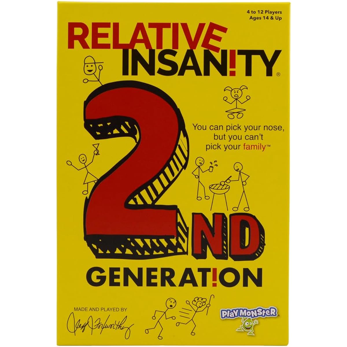 PlayMonster Relative Insanity 2nd Generation - A Funny Card Game About a Crazy Family - Ages 14+