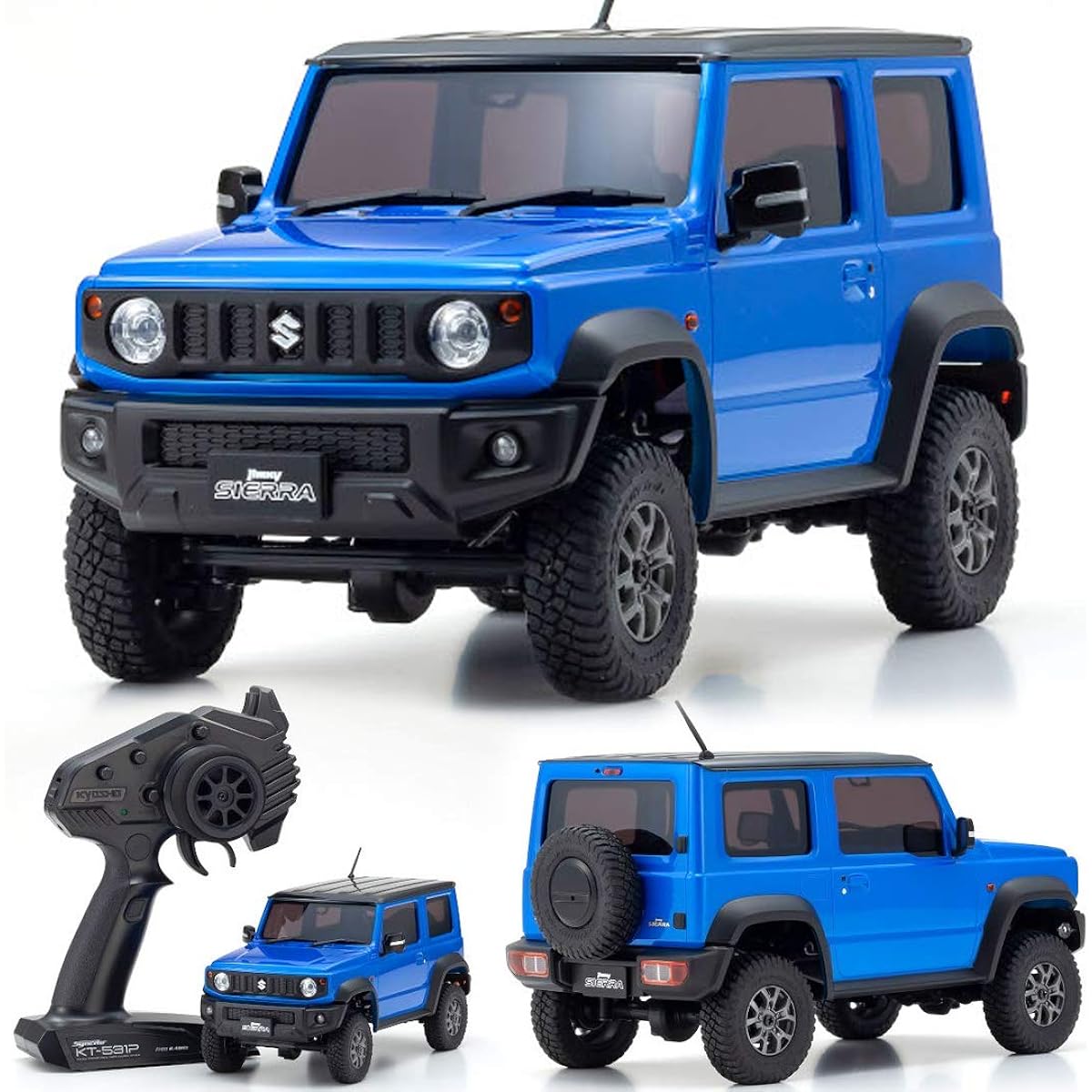 Kyosho Kyoso Radio Control Electric Crawling Car MINI-Z 4x4 Series Ready Set Suzuki Jimny Sierra Brisk Blue Metallic 32523MB