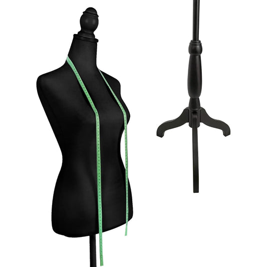 Female Mannequin Dress Form Torso Tripod Stand Display