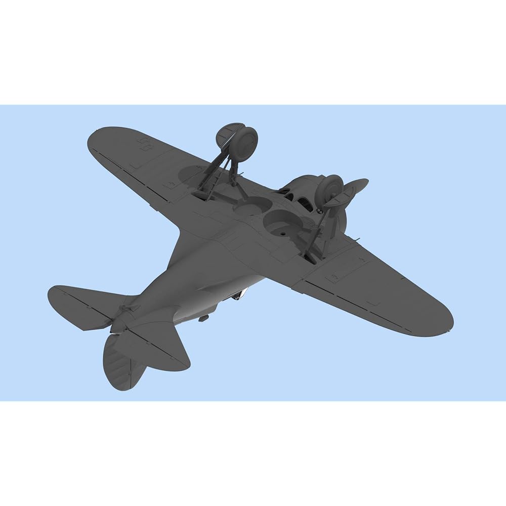 ICM 1/32 Soviet Air Force Polikarpov I-16 Type 24 w/Soviet pilot 3 pieces (1939-1942) Plastic model 32007