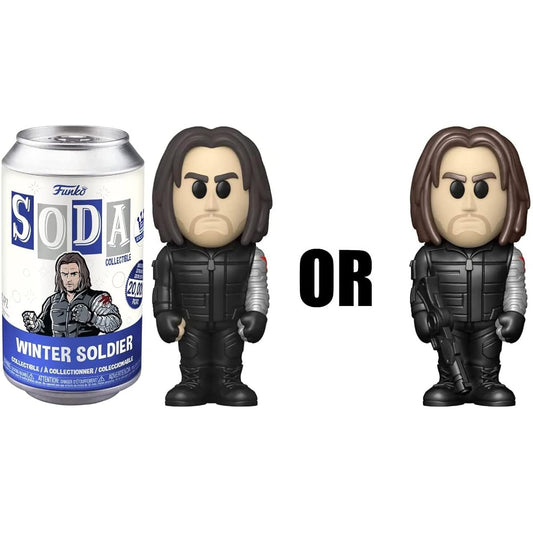 Winter Soldier Bucky Barnes Vinyl Soda Figure Funko Store Exclusive
