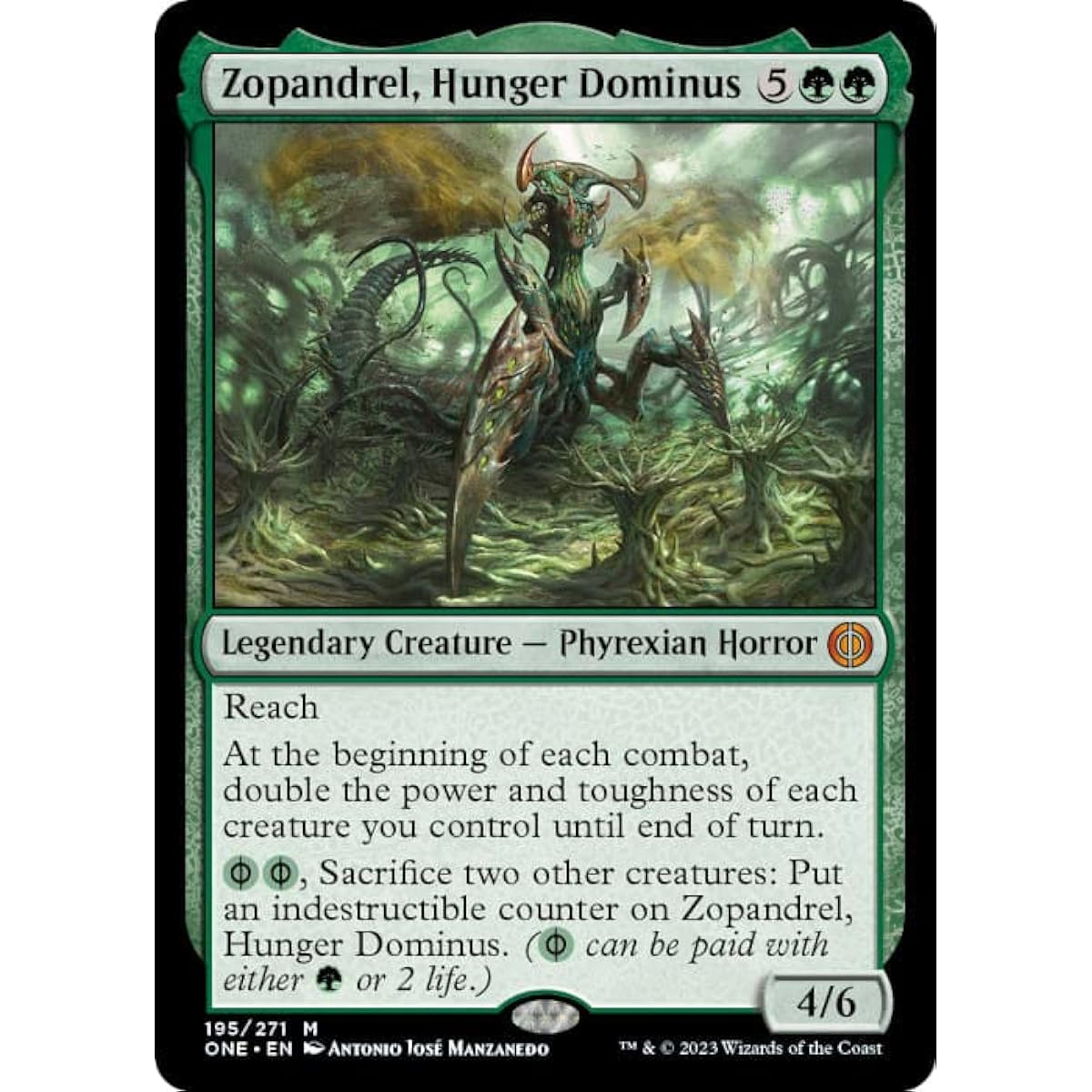 Magic: The Gathering - Xopandrel Hunger Dominus (356) - Oil Slick - Foil - Phyrexia: All Will Be One
