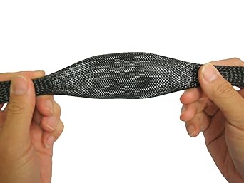 Polyester braided sleeve for cable covering (black) Normal diameter: approx. 3φ ~ Expanded diameter: approx. 12φ 100M