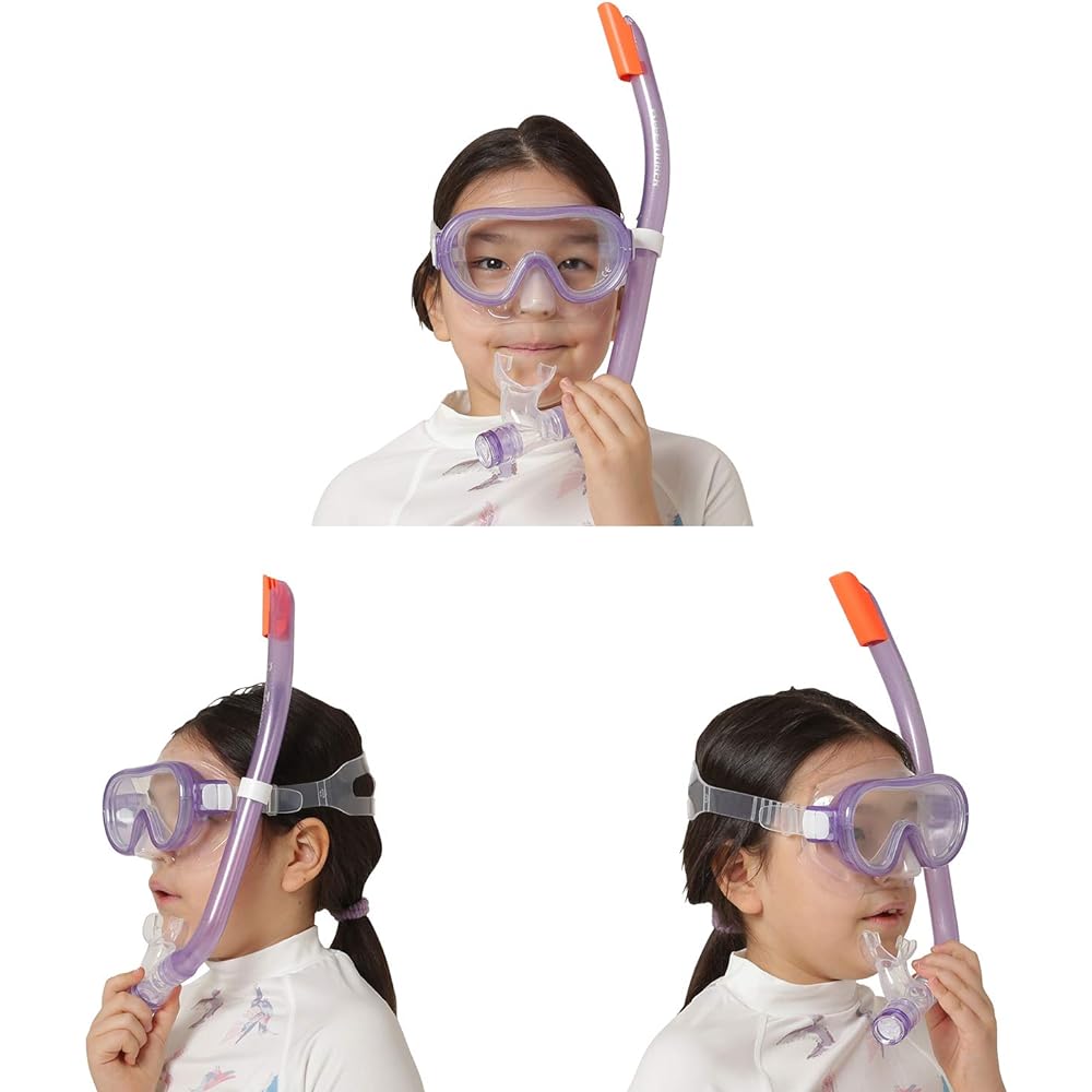 REEF TOURER Snorkeling Set for Children Snorkel Mask Snorkel 2 Piece Set Made of Silicone RC0207