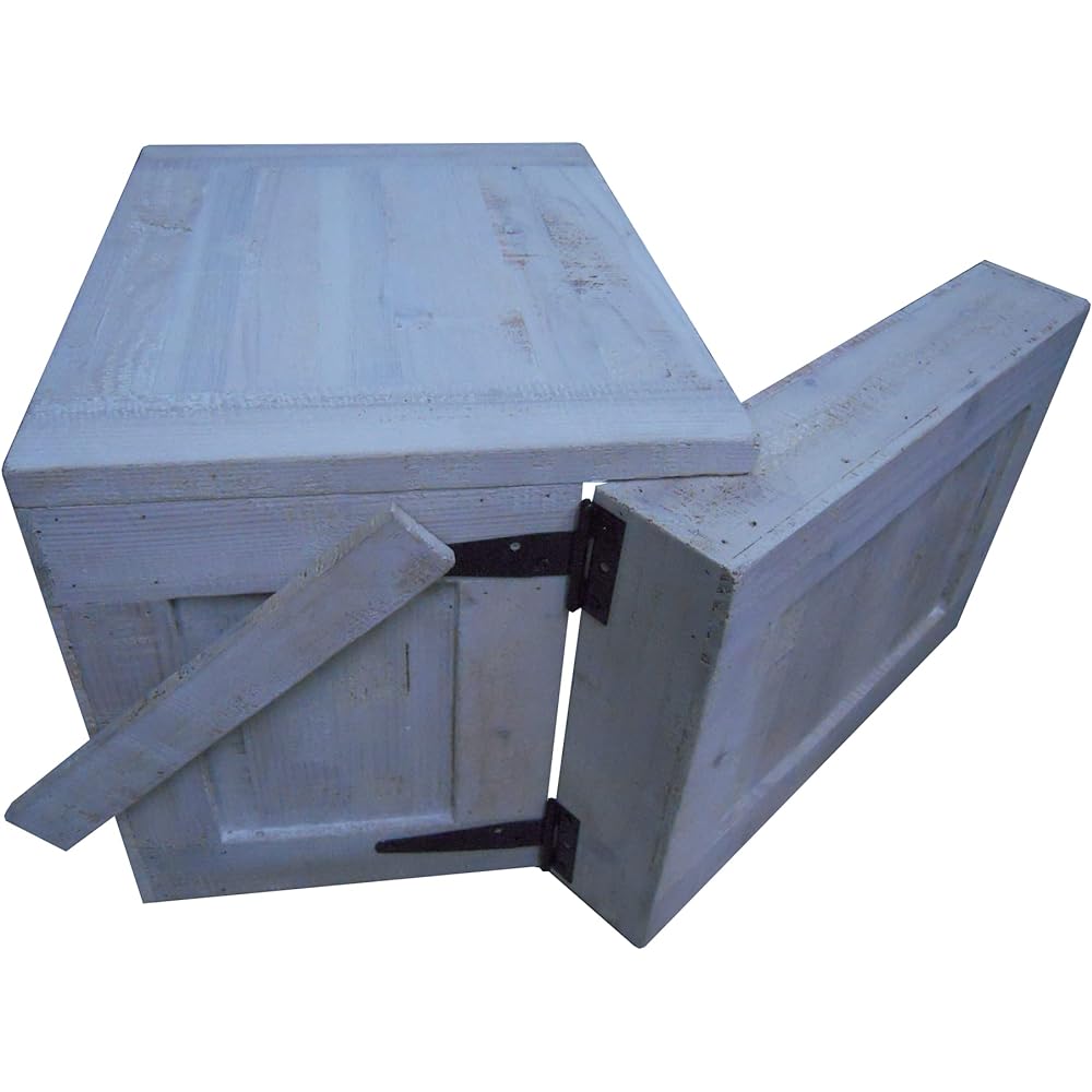Kodama original wooden cooler box for table use 14L white, wild cooler box, attention-grabbing outdoors, handmade