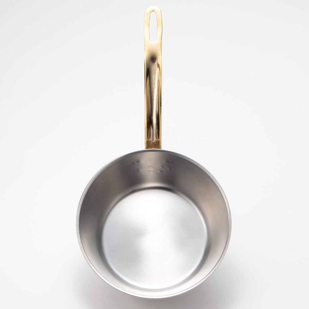 Endo Shoji Commercial Super Denji Taper Pan 21cm Stainless Steel Pot for Induction Cooker Made in Japan ATC22021