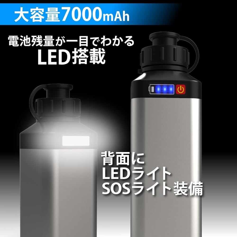HEMAJUN Electric Reel Battery 7000mAh Compatible with Daiwa Shimano Electric Reel Lithium Ion Battery with Power Level Function LED Light Quick Charger 2.0A