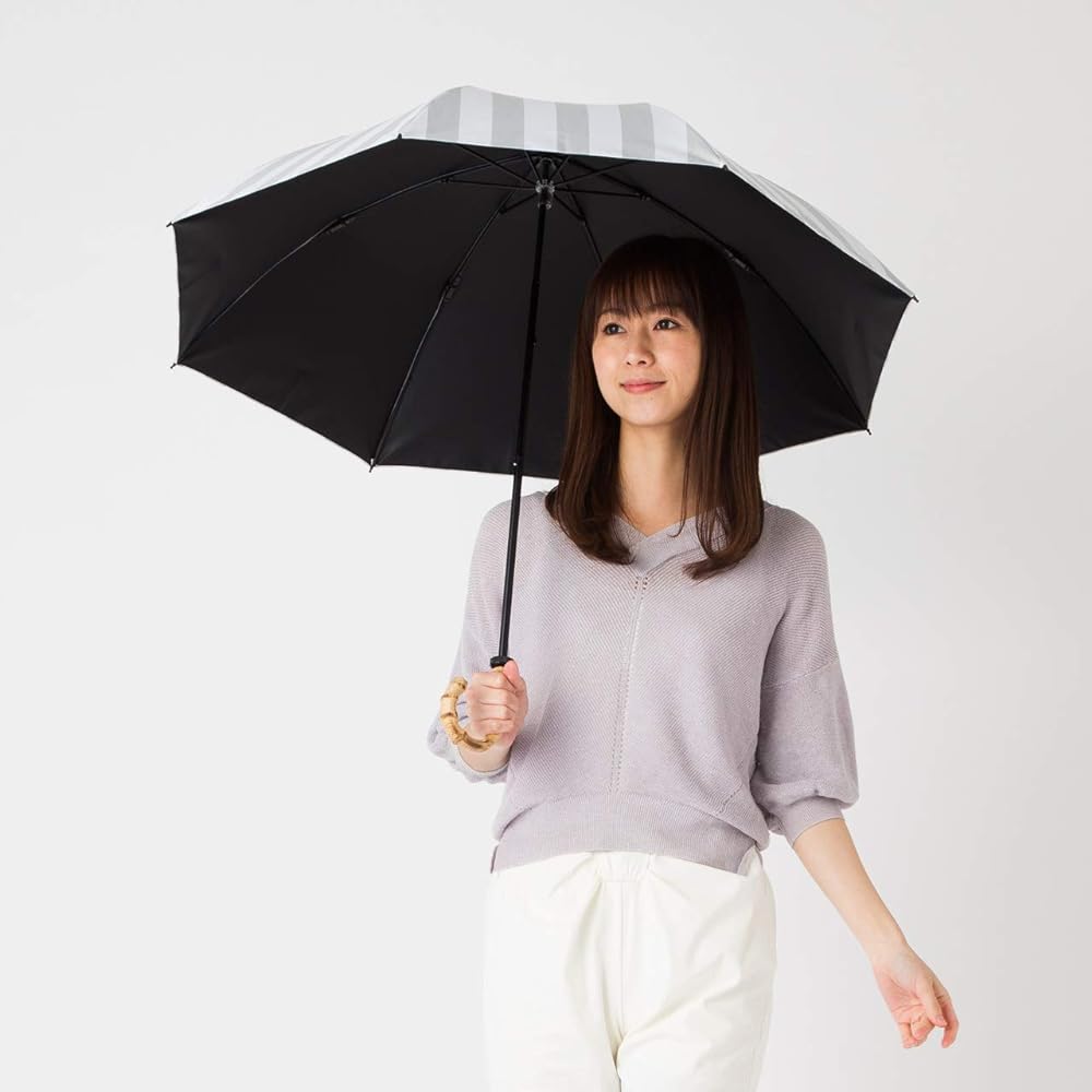 LIEBEN Parasol, For Both Sunny and Rainy Days, Women's Folding Umbrella, UV Blocking Rate 99%, Heat Shielding, Light Blocking Grade 1 Laminated Fabric, Light Blocking Rate 99.99% [LIEBEN-0536]